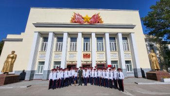 Участие в церемонии принятия военной присяги