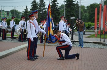 Церемония прощания со Знаменем коркуса