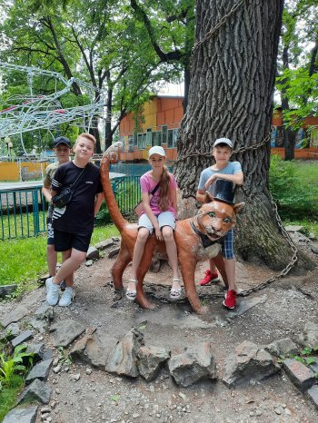 Кадеты 5В взвода в парке им. В.Г. Белинского